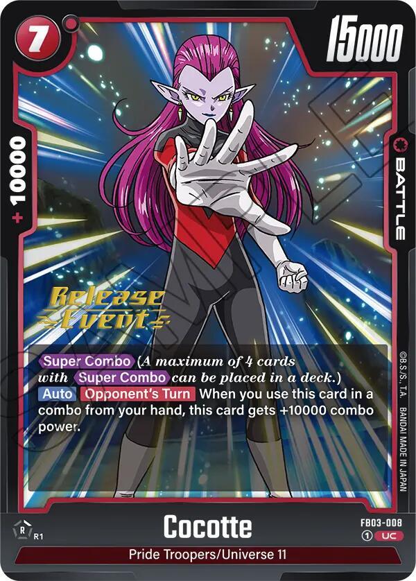 Cocotte FB03-008 Raging Roar Release Event Cards Fusion World card