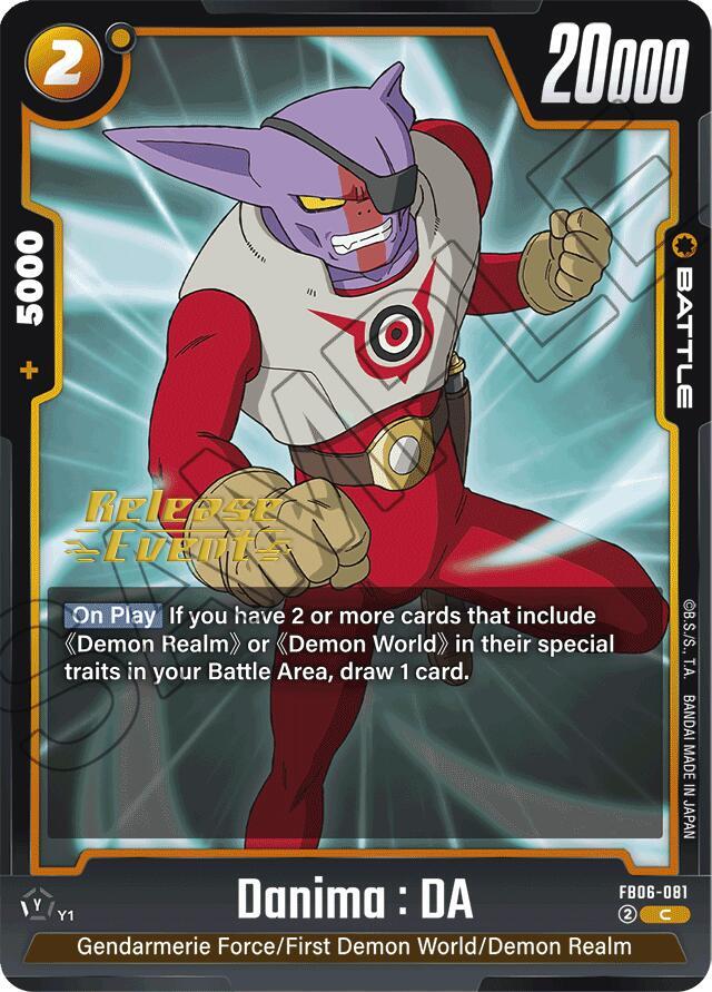 Danima DA FB06-081 Rivals Clash Release Event Cards Fusion World card