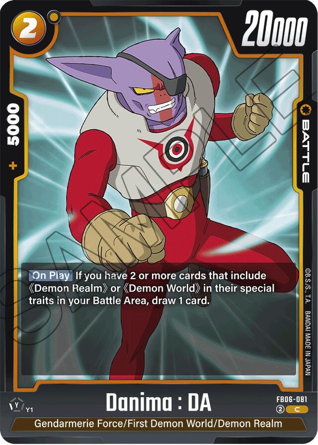 Danima DA FB06-081 Rivals Clash Fusion World card