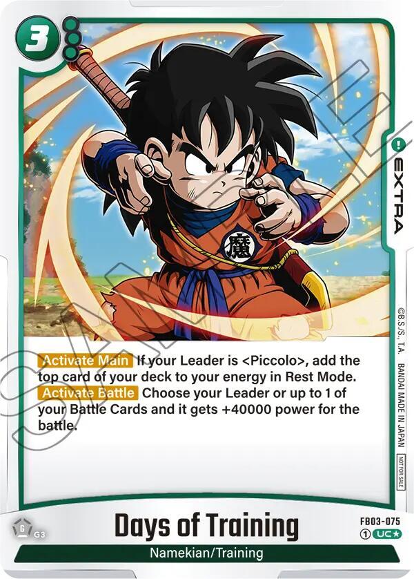 Days of Training Championship Pack 02 FB03-075 Tournament and Championship Promos Fusion World card