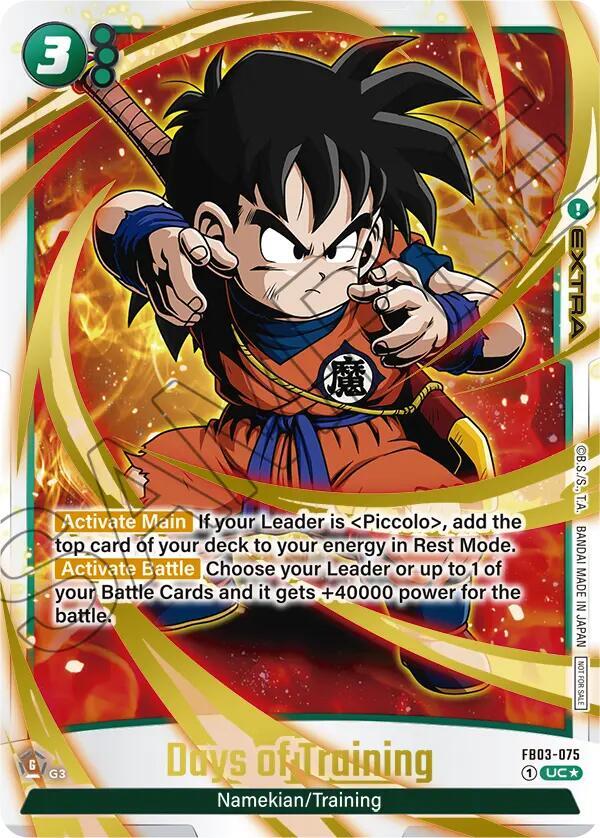 Days of Training Championship Pack 02 Gold FB03-075 Tournament and Championship Promos Fusion World card