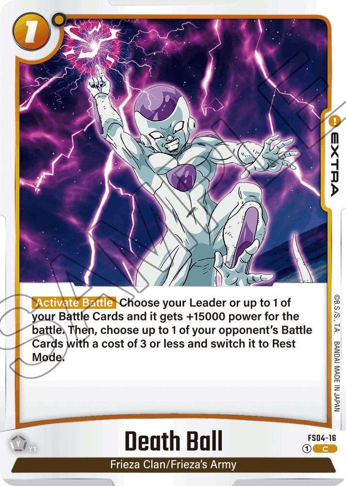 Death Ball FS04-16 Starter Deck 4: Frieza Fusion World card