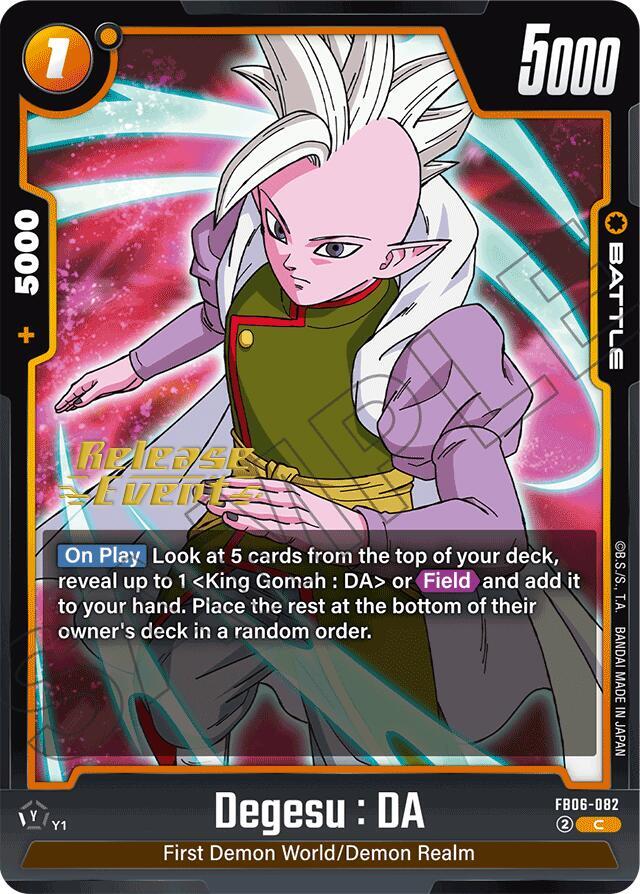 Degesu DA FB06-082 Rivals Clash Release Event Cards Fusion World card