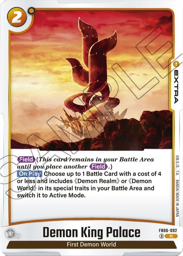 Demon King Palace FB06-092 Rivals Clash Fusion World card
