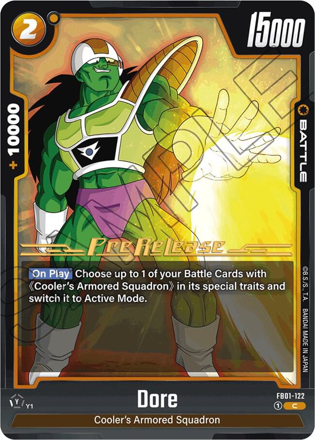 Dore FB01-122 Awakened Pulse Pre-Release Cards Fusion World card