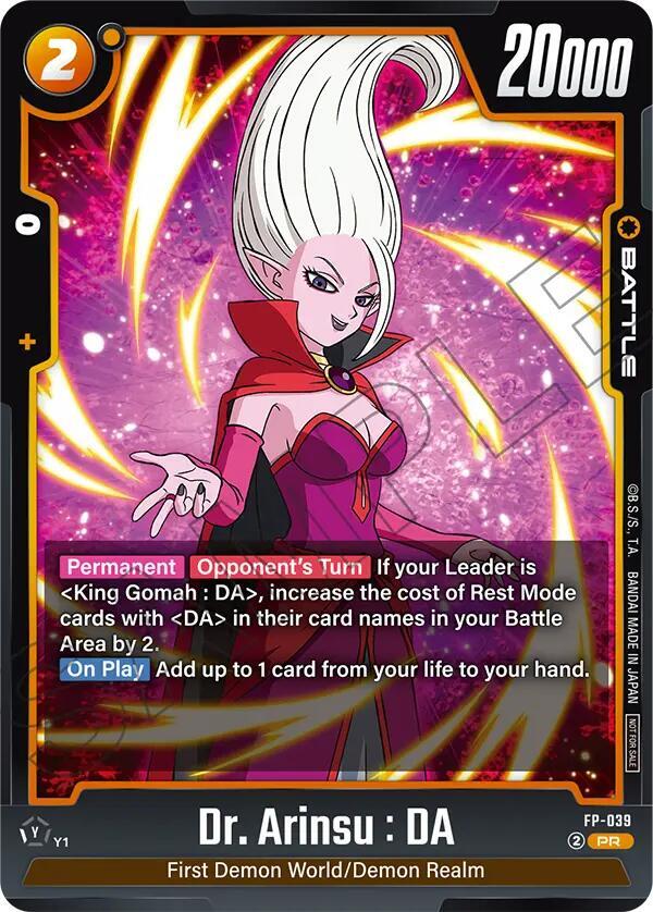 Dr Arinsu DA FP-039 Rivals Clash Release Event Cards Fusion World card