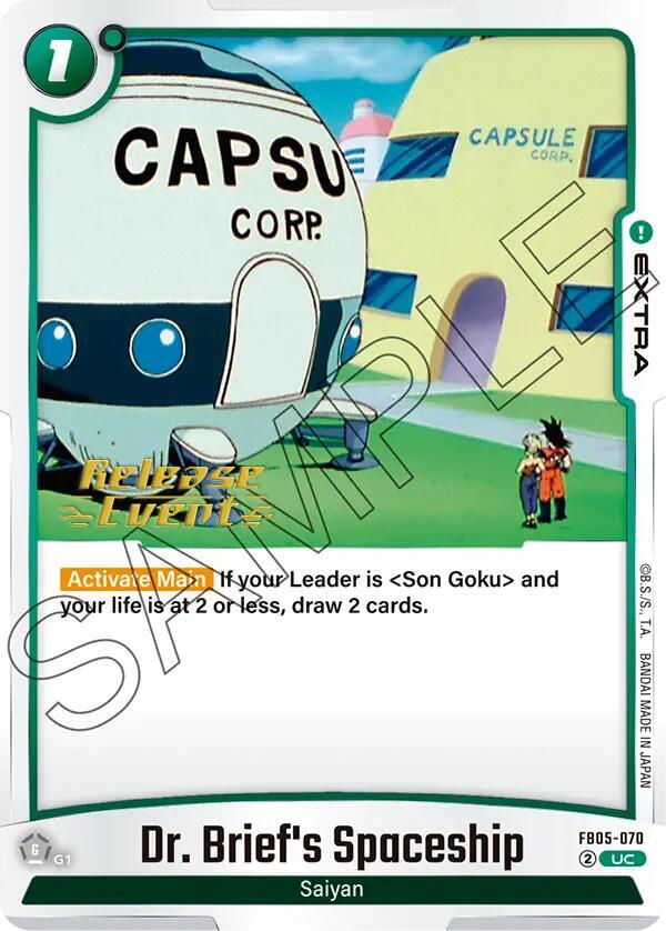 Dr Briefs Spaceship FB05-070 New Adventure Release Event Cards Fusion World card