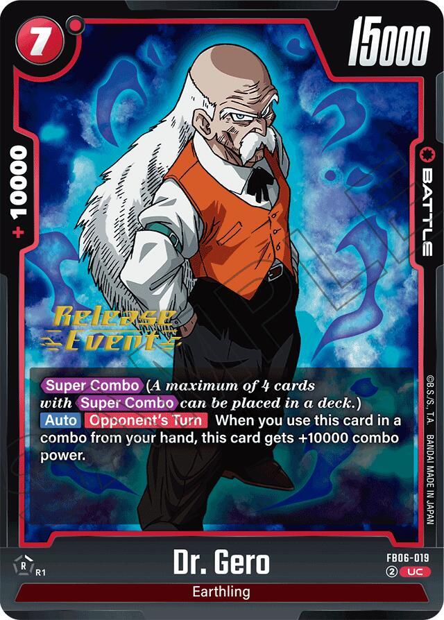 Dr Gero FB06-019 Rivals Clash Release Event Cards Fusion World card