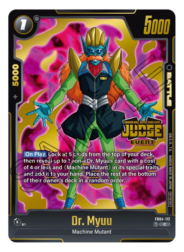 Dr Myuu Judge Pack Event Judge 03 FB04-112 Tournament and Championship Promos Fusion World card