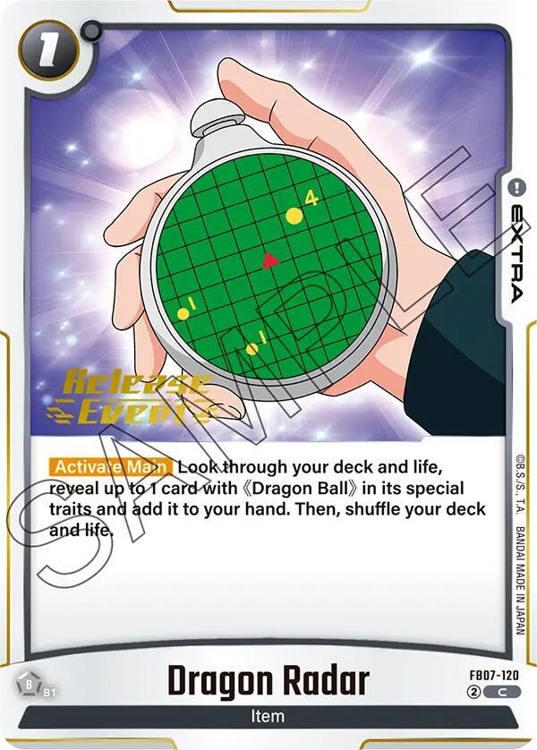Dragon Radar FB07-120 Wish For Shenron Release Event Cards Fusion World card