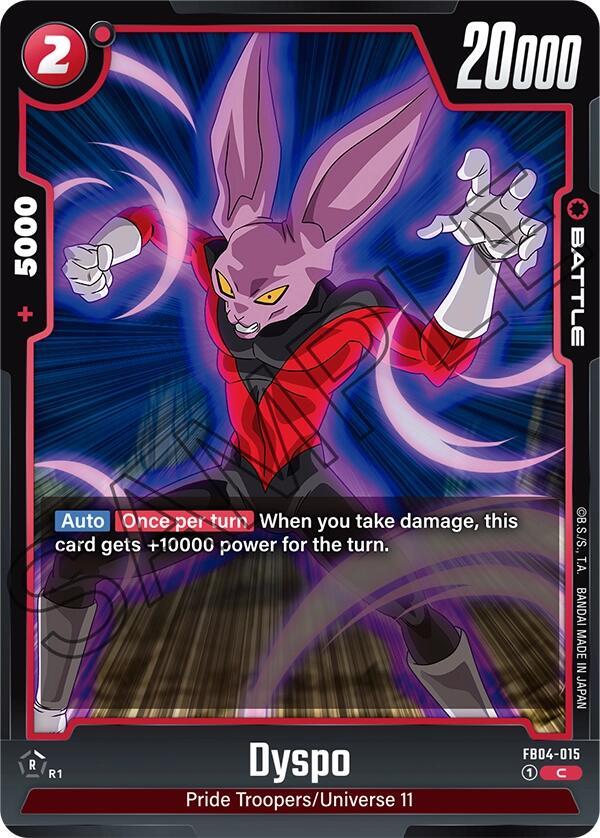 Dyspo FB04-015 Ultra Limit Fusion World card