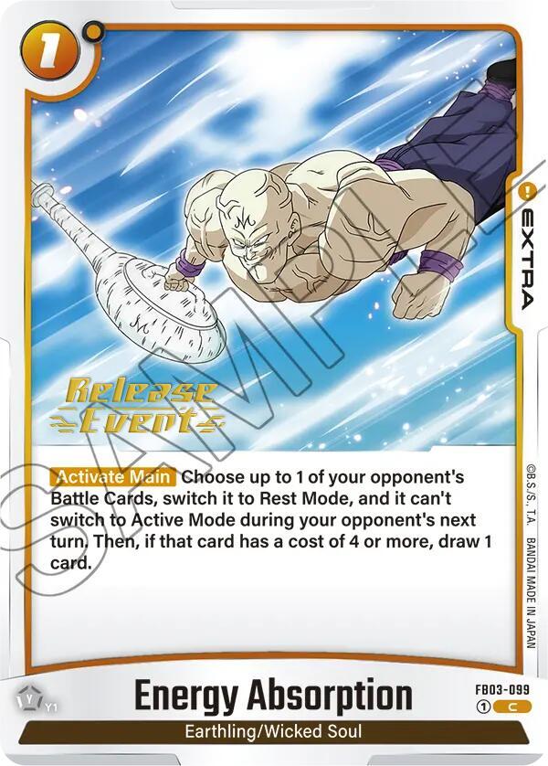 Energy Absorption FB03-099 Raging Roar Release Event Cards Fusion World card