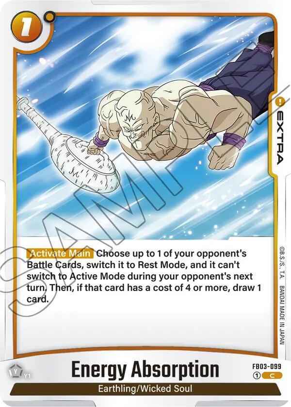 Energy Absorption FB03-099 Raging Roar Fusion World card