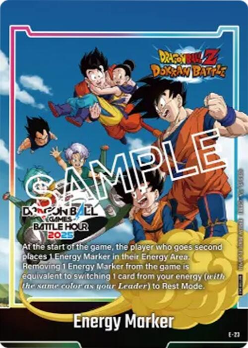 Energy Marker Dragon Ball Games Battle Hour 2025 Promo Card Set E-23 Fusion World Energy Markers Fusion World card