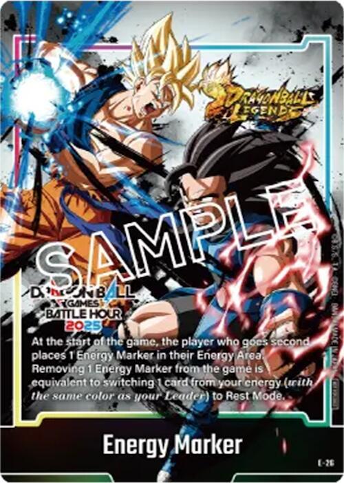 Energy Marker Dragon Ball Games Battle Hour 2025 Promo Card Set E-26 Fusion World Energy Markers Fusion World card