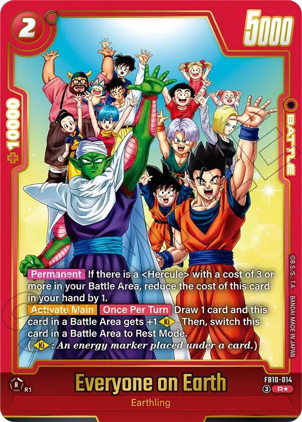 Everyone on Earth Alternate Art FB10-014 Cross Force Fusion World card