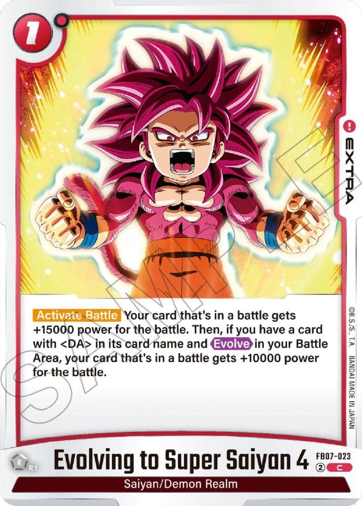 Evolving to Super Saiyan 4 FB07-023 Wish For Shenron Fusion World card