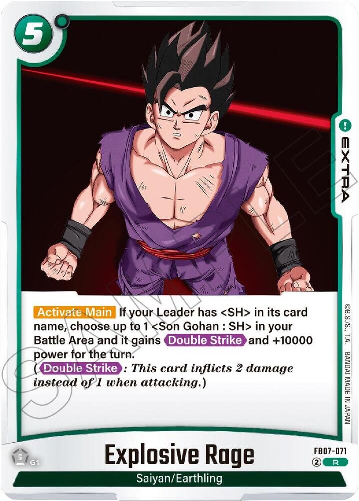Explosive Rage FB07-071 Wish For Shenron Fusion World card