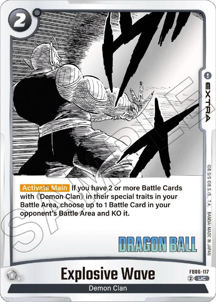 Explosive Wave FB06-117 Manga Booster 01 Fusion World card