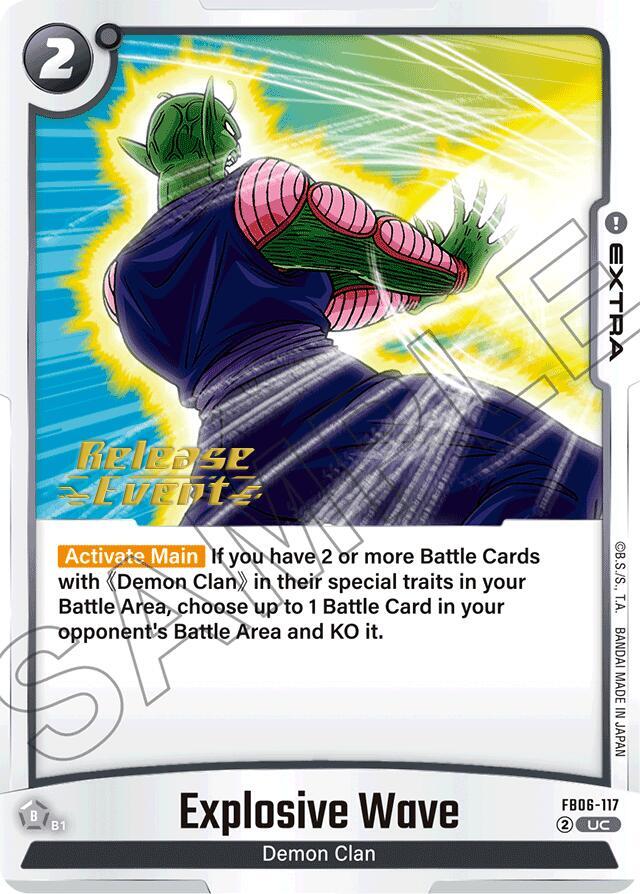 Explosive Wave FB06-117 Rivals Clash Release Event Cards Fusion World card