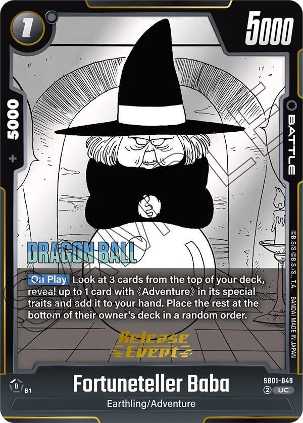 Fortuneteller Baba SB01-049 Manga Booster 01 Release Event Cards Fusion World card
