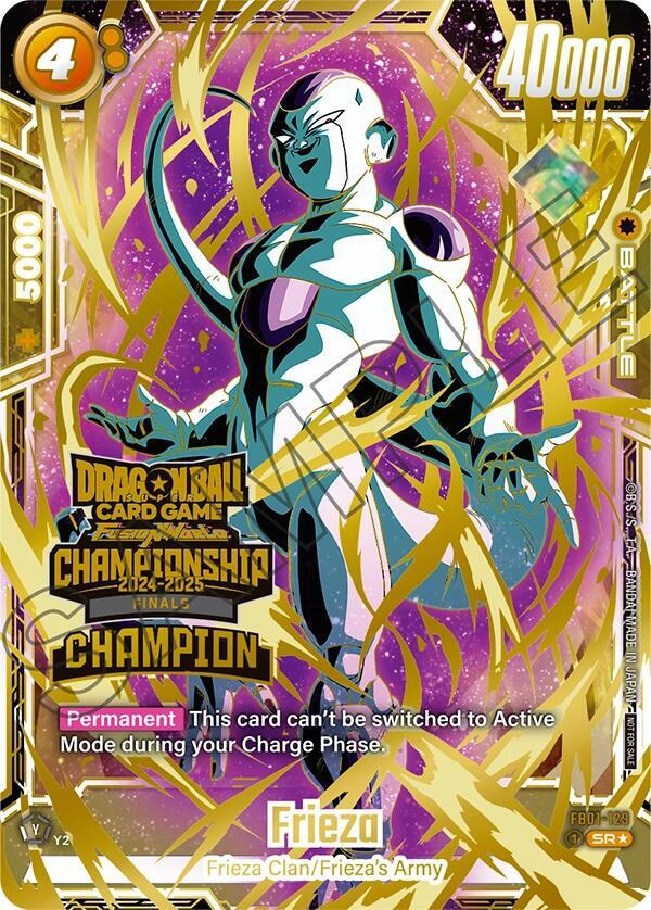 Frieza Championship 2024 2025 Finals Champion FB01-129 Tournament and Championship Promos Fusion World card
