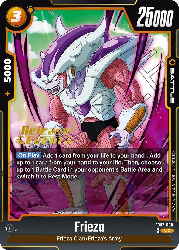 Frieza FB07-090 Wish For Shenron Release Event Cards Fusion World card