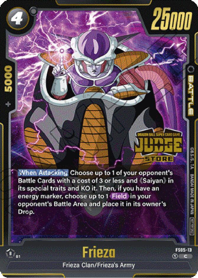 Frieza Judge Pack Store Judge 02 FS05-13 Tournament and Championship Promos Fusion World card