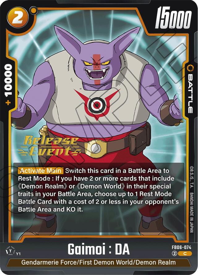 Gaimoi DA FB06-074 Rivals Clash Release Event Cards Fusion World card