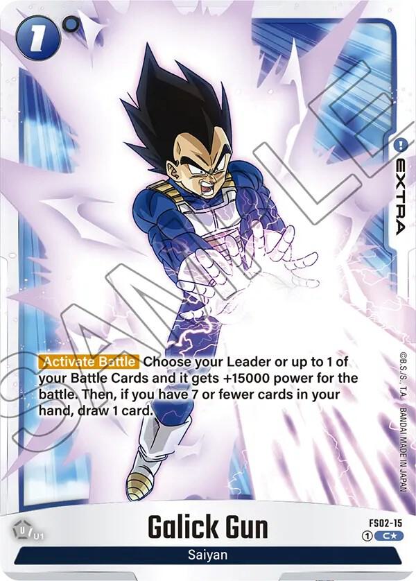 Galick Gun Bonus Pack Alternate Art FS02-15 Starter Deck 2: Vegeta Fusion World card