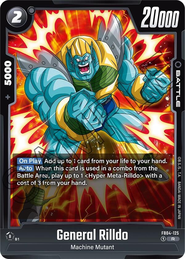 General Rilldo FB04-125 Ultra Limit Fusion World card