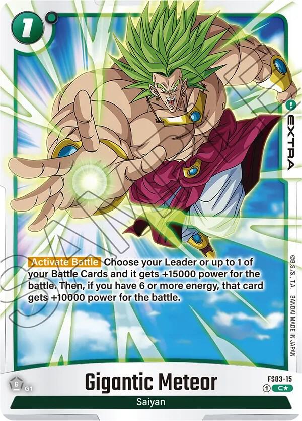 Gigantic Meteor Bonus Pack Alternate Art FS03-15 Starter Deck 3: Broly Fusion World card