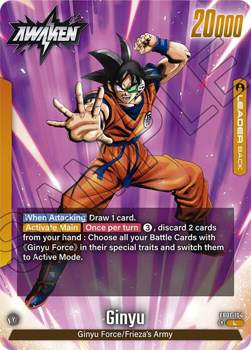 Ginyu FB01-104 Awakened Pulse Fusion World card