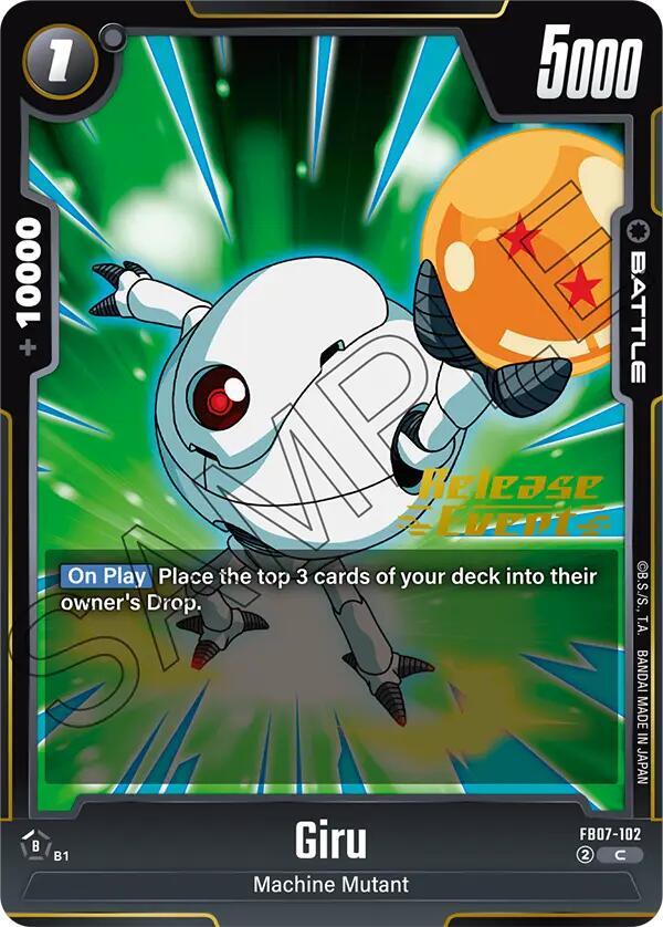 Giru FB07-102 Wish For Shenron Release Event Cards Fusion World card
