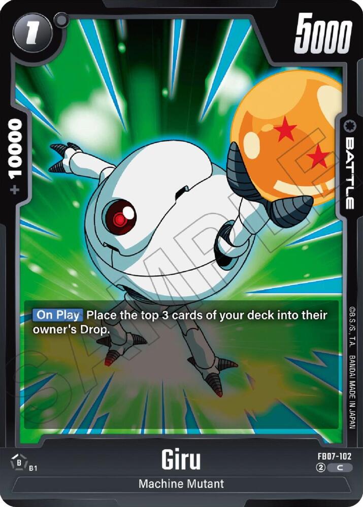 Giru FB07-102 Wish For Shenron Fusion World card