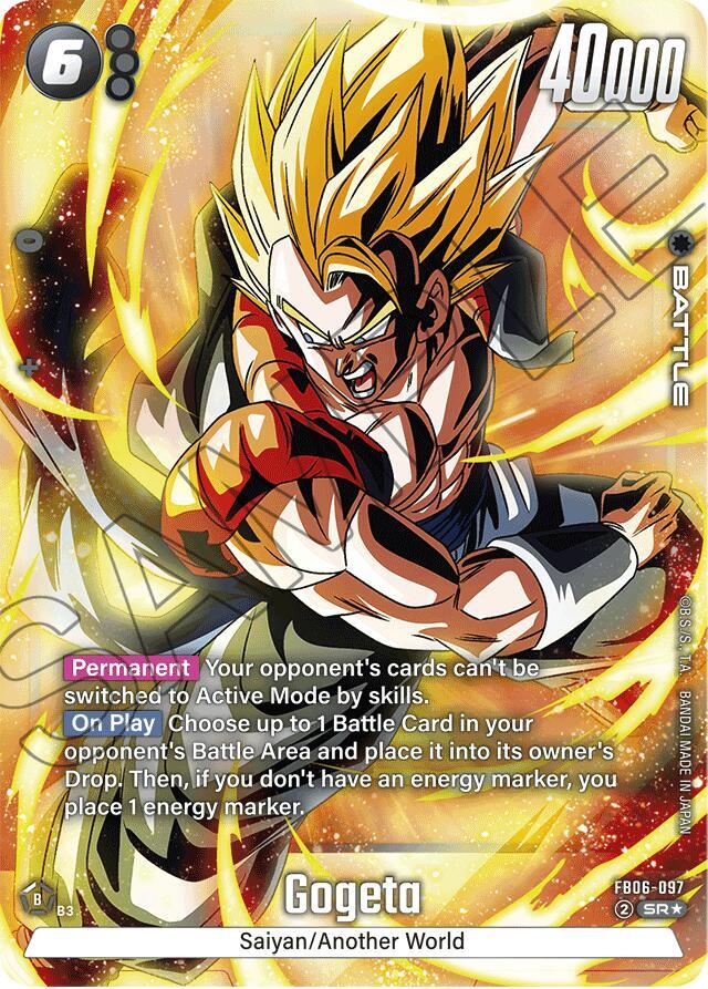 Gogeta Alternate Art FB06-097 Rivals Clash Fusion World card