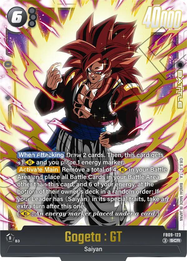 Gogeta GT FB09-123 Dual Evolution Fusion World card