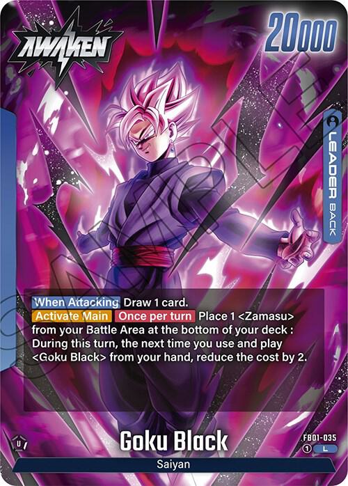 Goku Black FB01-035 Awakened Pulse Fusion World card