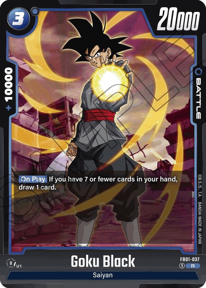Goku Black FB01-037 Awakened Pulse Fusion World card