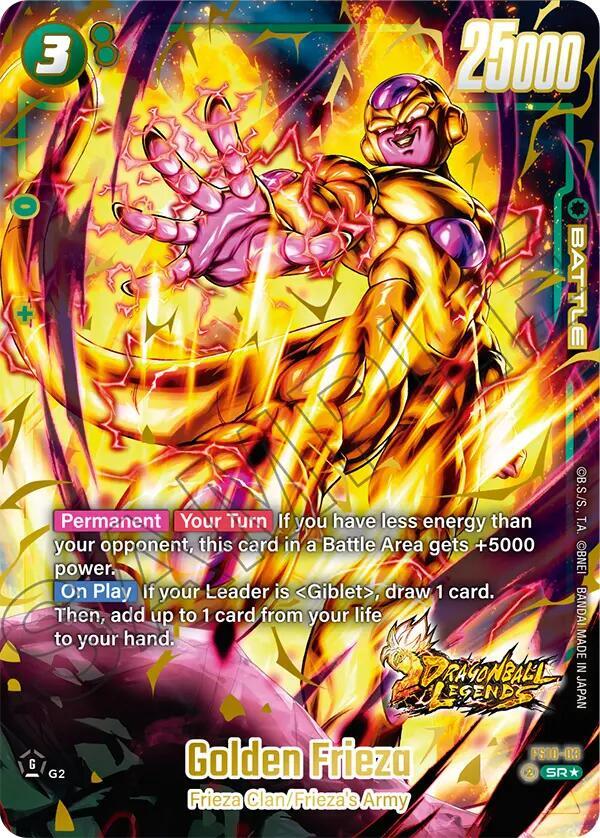 Golden Frieza Bonus Pack Alternate Art FS10-03 Starter Deck 10: Giblet Fusion World card