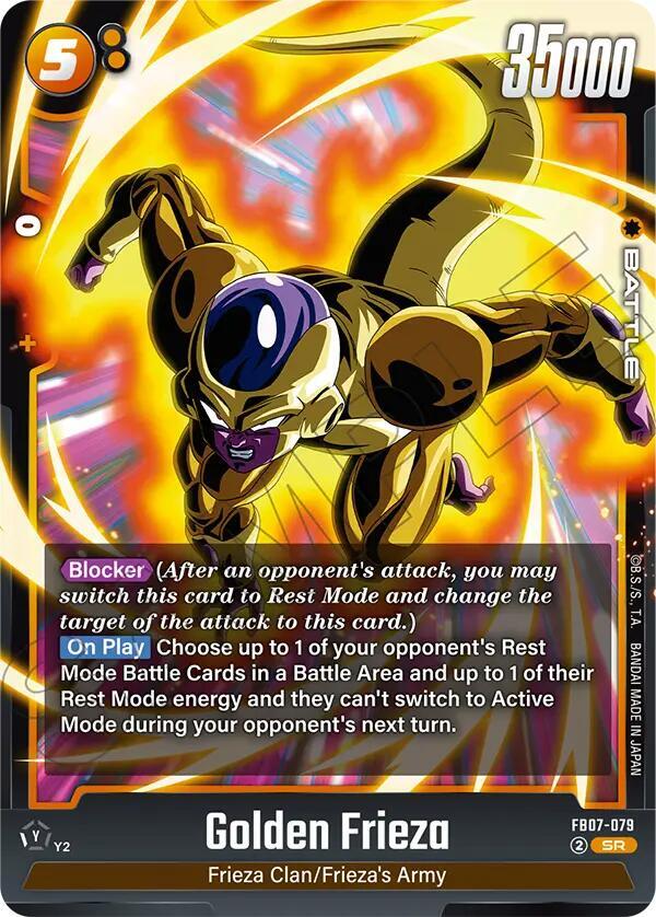 Golden Frieza FB07-079 Wish For Shenron Fusion World card