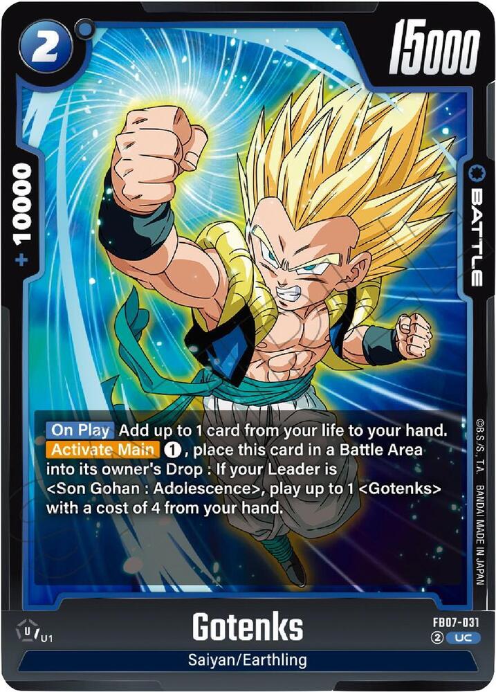 Gotenks FB07-031 Wish For Shenron Fusion World card