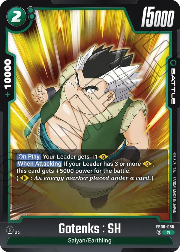 Gotenks SH FB09-055 Dual Evolution Fusion World card