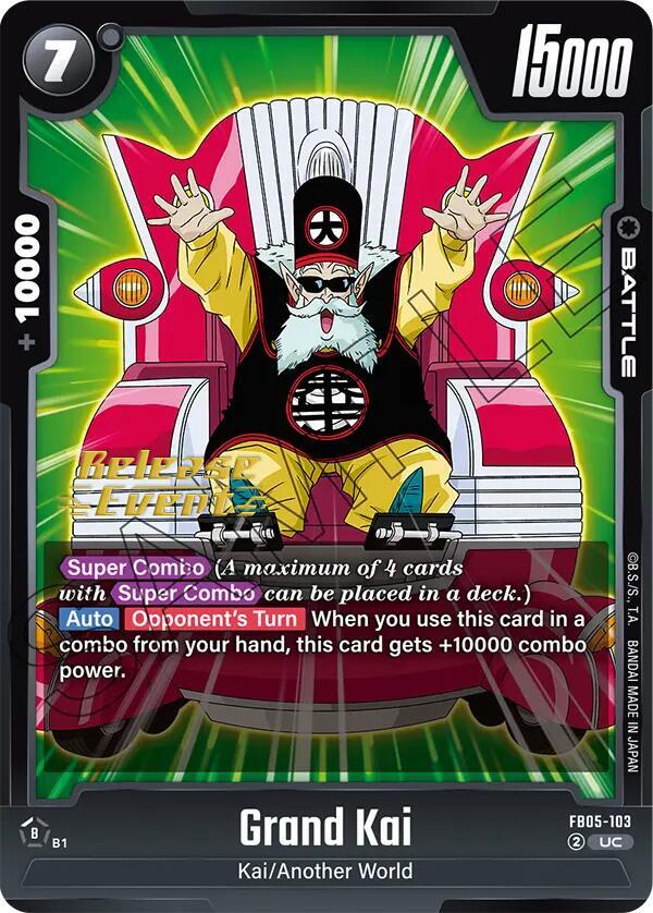 Grand Kai FB05-103 New Adventure Release Event Cards Fusion World card
