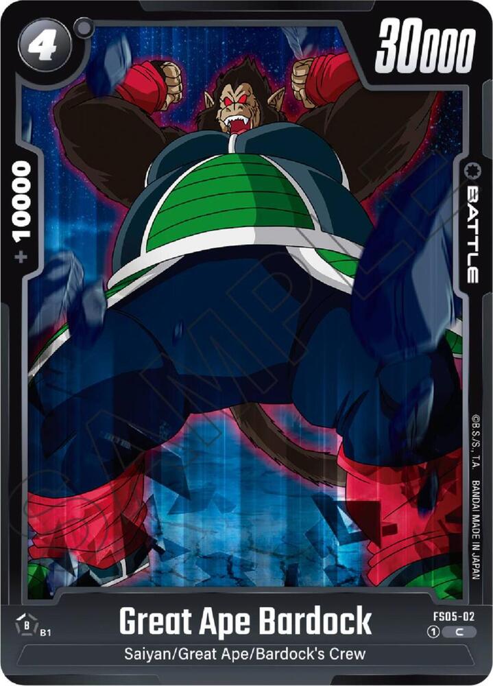 Great Ape Bardock FS05-02 Starter Deck 5: Bardock Fusion World card