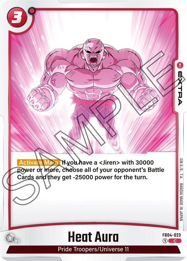 Heat Aura FB04-023 Ultra Limit Fusion World card