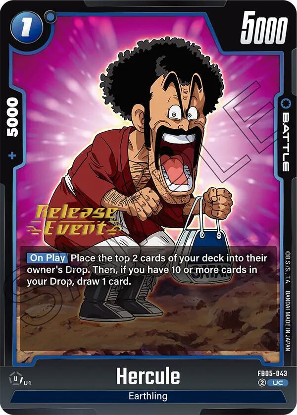 Hercule FB05-043 New Adventure Release Event Cards Fusion World card