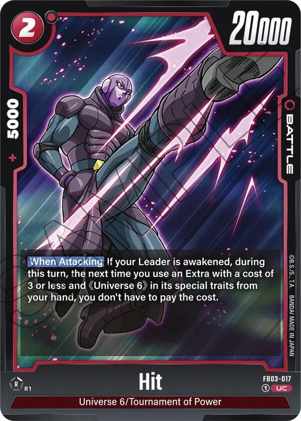 Hit FB03-017 Raging Roar Fusion World card