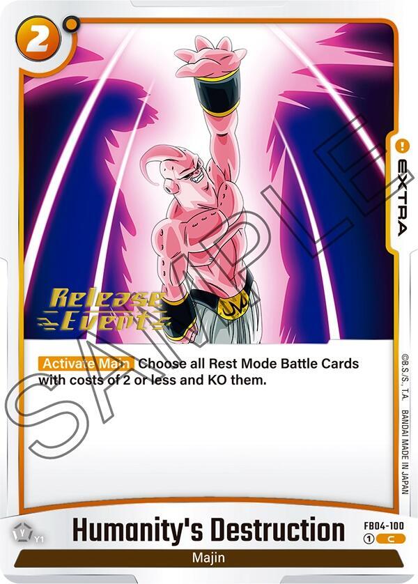 Humanitys Destruction FB04-100 Ultra Limit Release Event Cards Fusion World card