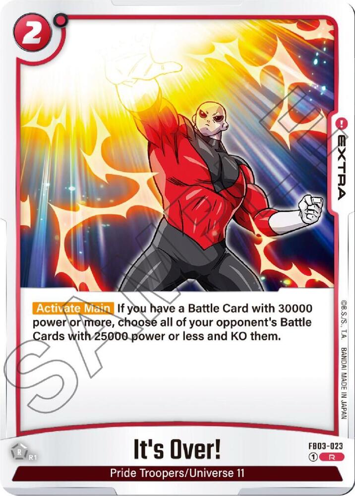 Its Over FB03-023 Raging Roar Fusion World card
